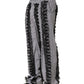 BlackGray Pinstripe Embellished Trouser Pants
