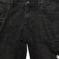 Black Distressed Cargo Cotton Men Denim Jeans
