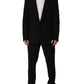 Black Crystal Embellished 2 Piece Suit