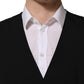 Black Wool Slim Fit Formal 3 Piece Men Suit