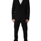 Black Wool Slim Fit Formal 3 Piece Men Suit