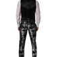 Black Jacquard Slim Fit Formal 3 Piece Suit