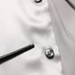 Metallic Grey Satin Silk Formal Dress Shirt