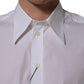 White Cotton Sleeveless Formal Dress Shirt