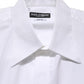 White Cotton Sleeveless Formal Dress Shirt