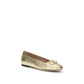 Gold Napa Leather / Calf Bos Taurus Ballet Flats