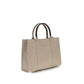Beige Fabric Shoulder Bag