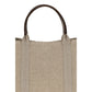 Beige Fabric Shoulder Bag