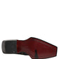 Black Leather Shiny Tex Mid Calf Boots Shoes