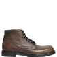 Brown Perugino Leather Men Ankle Boots Shoes