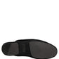 Black Suede Slides Flat Slipper Men Shoes