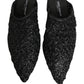 Black Mules Slides Slippers Men Flats Shoes