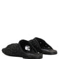 Black Mules Slides Slippers Men Flats Shoes