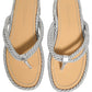 Silver Rope Slides Sandals Flip Flops Shoes