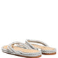 Silver Rope Slides Sandals Flip Flops Shoes