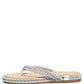 Silver Rope Slides Sandals Flip Flops Shoes