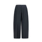 Black Cotton Casual Pants