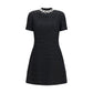 Black Cotton Cocktail Dress