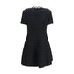 Black Cotton Cocktail Dress