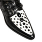 Black Embellished Derby Monk Strap Men Shoes