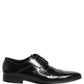 Black Leather Men Derby Dress Formal Shoes