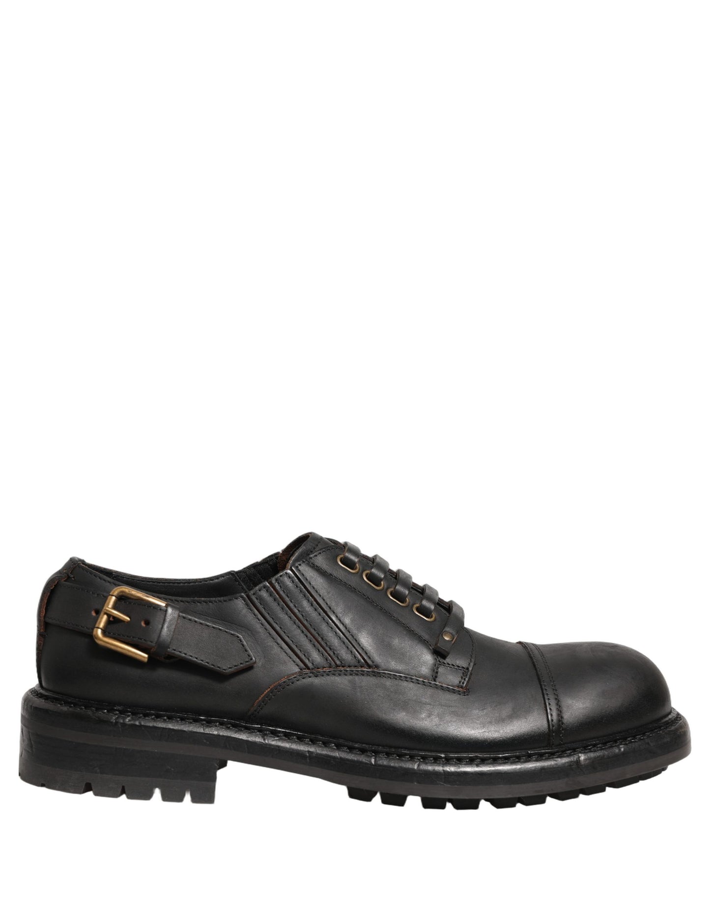 Dress Black Leather Lace Up Derby Men Shoes