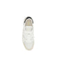 White Calf Leather Bos Taurus Low Top Sneakers