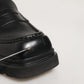 Black Calfskin Leather Men Dress Loafers Shoes