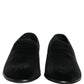 Black Velvet Loafers Formal Men Dress Shoes