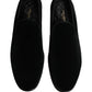 Black Velvet Loafers Formal Men Dress Shoes