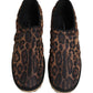 Brown Leopard Print Quilted Men Sneakers Shoes (Copy)
