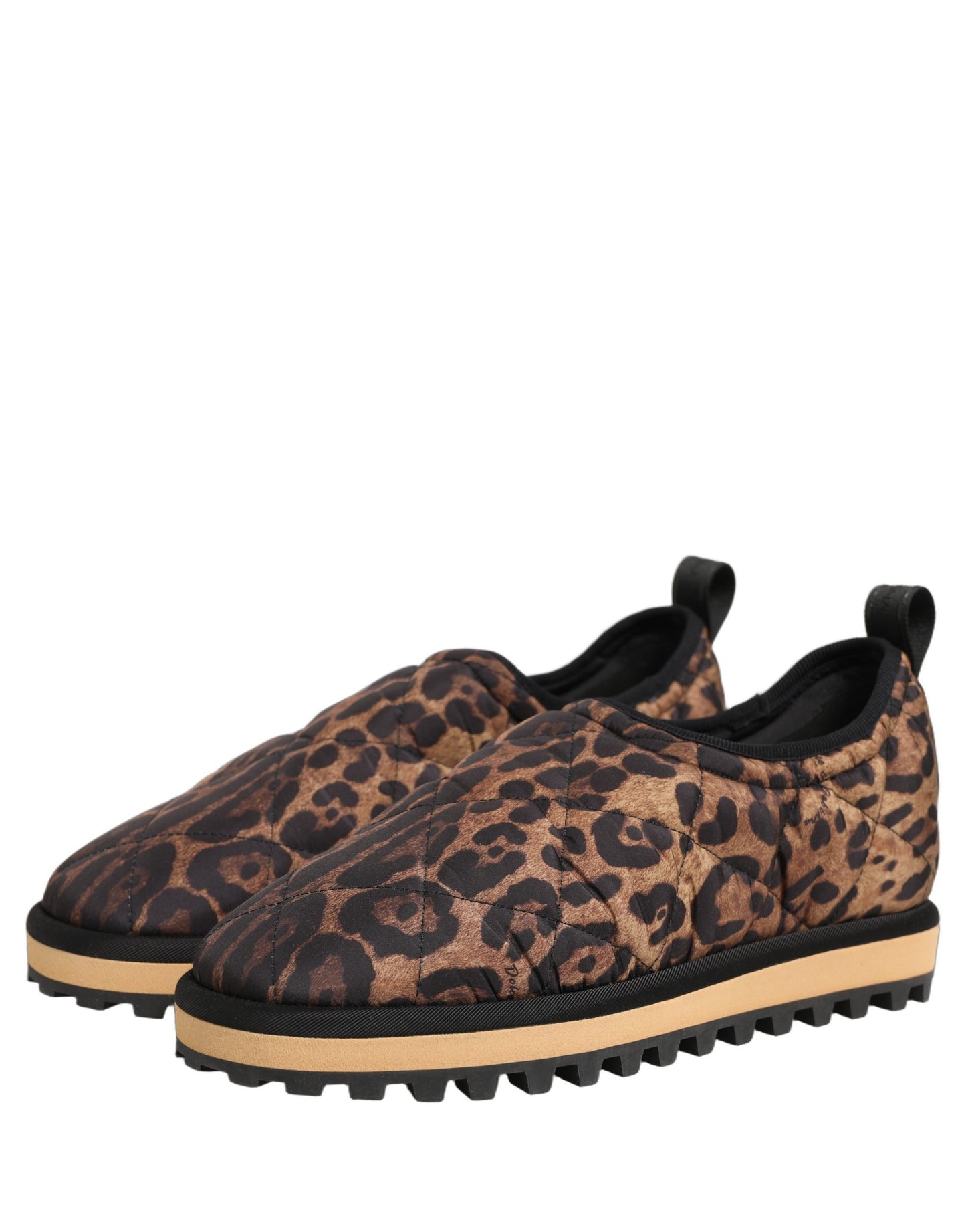 Brown Leopard Print Quilted Men Sneakers Shoes (Copy)