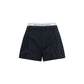 Black Cotton Bermuda Shorts