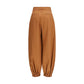 Brown Linen Casual Pants