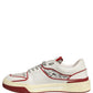 White Red New Roma Graffiti Sneakers Shoes