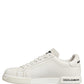 White Leather Logo Low Top Men Sneakers Shoes