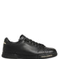 Black Leather Logo Low Top Men Sneakers Shoes