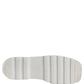 White Leather Chunky Sole Slip On Derby Shoes
