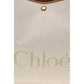 Beige Cotton Shoulder Bag
