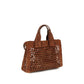 Brown Raffia Shoulder Bag