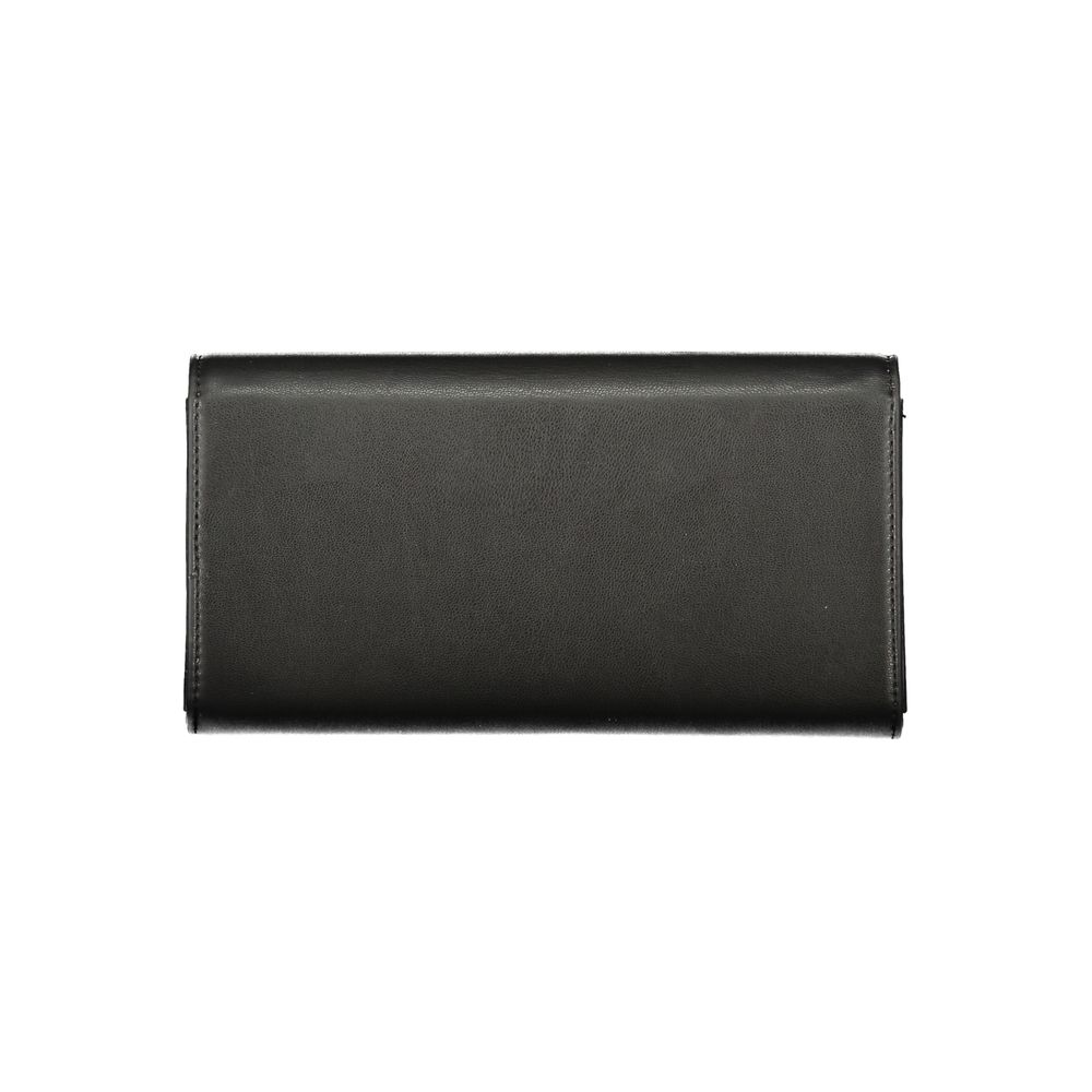 Black Polyurethane Women's Wallet