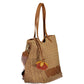 Brown Polyethylene Women Bag