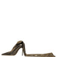 Gold Nylon Socks Knee High Boots Pumps Shoes