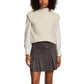 Beige Polyester Sleeveles Sweater