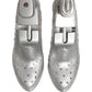 Clear CINDERELLA Floral Crystal Heels Shoes