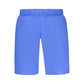 Blue Polyester Men Swimwear
