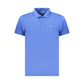 Blue Polyester Polo Shirt