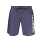 Blue Polyamide Men's Swimwear