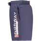 Blue Polyamide Men's Swimwear