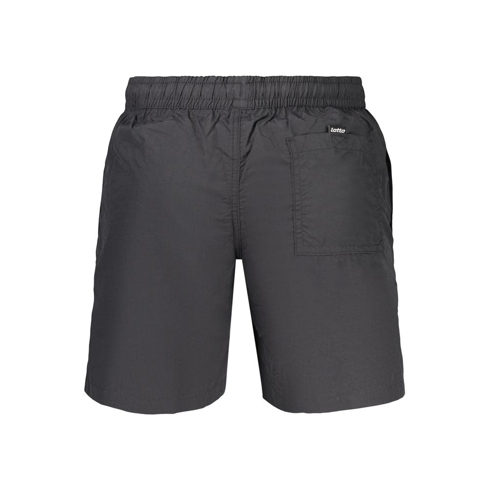 Black Polyamide Men's Swimwear